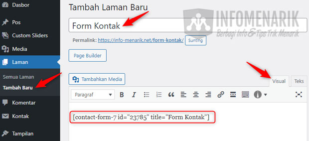 Membuat Form Kontak di Blog WordPress: Panduan Lengkap untuk Pemula