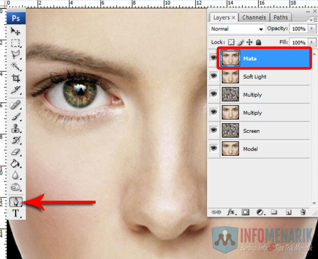 Membuat Wajah Seram Bermain Dengan Blending Photoshop 10