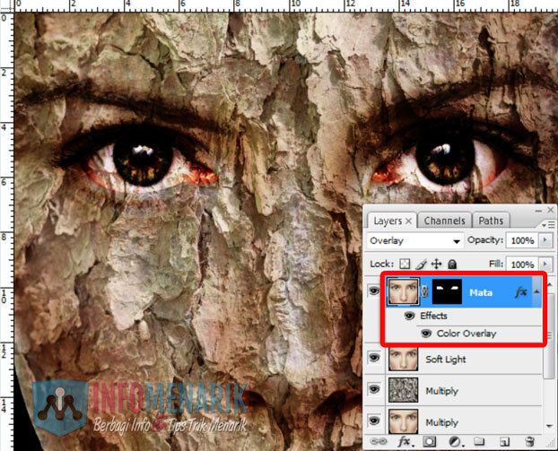 Membuat Wajah Seram Bermain Dengan Blending Photoshop 16