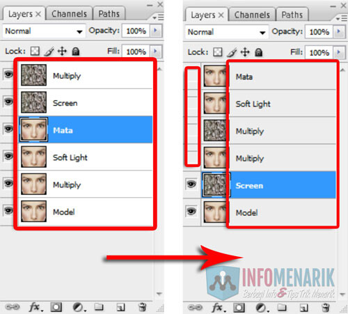 Membuat Wajah Seram Bermain Dengan Blending Photoshop 4