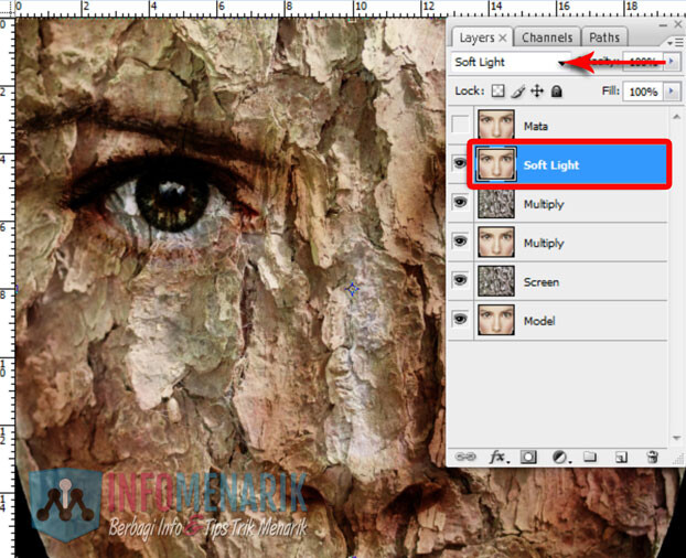 Membuat Wajah Seram Bermain Dengan Blending Photoshop 9