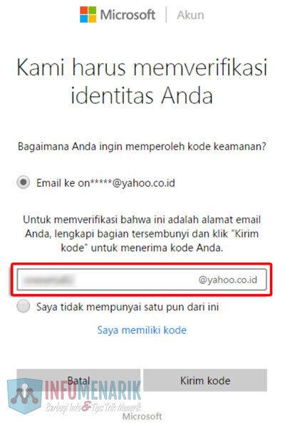 Cara Mudah Membuka Email Hotmail Yang Lupa Password (Kata Sandi) 3