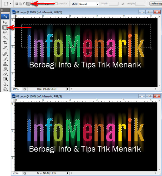  Tutorial ini sangat cocok bagi Anda yang suka mempercantik tampilan karakter √ Cara Membuat Huruf Warna-Warni Efek Pelangi (Rainbow) Di Photoshop