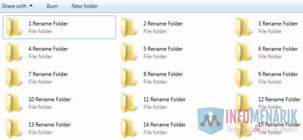 Cara Mengubah Nama Banyak Folder 11