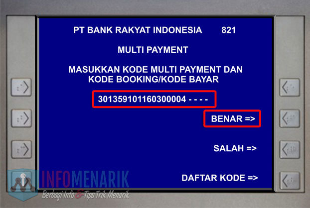  Yang saya tahu proses pembayaran untuk daftar ujian EPS √ Cara Melakukan Pembayaran Daftar Ujian EPS-Topik Korea Melalui ATM BRI