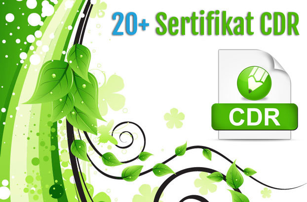 Download Gratis Contoh Sertifikat Format CDR Siap Pakai