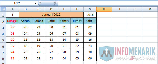 Cara Membuat Kalender Otomatis Di Office Excel √ Belajar Membuat Kalender Otomatis Sendiri Di Office Excel Siap Cetak Tanpa VBA