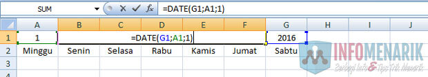 Cara Membuat Kalender Otomatis di Office Excel 03