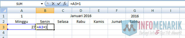 Cara Membuat Kalender Otomatis Di Office Excel √ Belajar Membuat Kalender Otomatis Sendiri Di Office Excel Siap Cetak Tanpa VBA