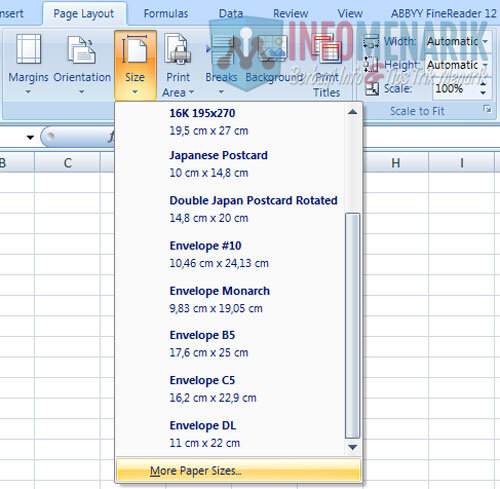 Cara Membuat Ukuran Kertas Di Office Excel Untuk Mencetak 