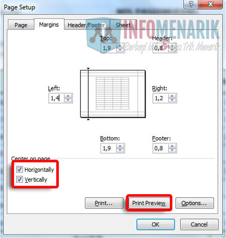 Cara Membuat Ukuran Kertas Di Office Excel Untuk Mencetak 