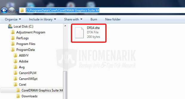 cara mengganti serial number coreldraw x7