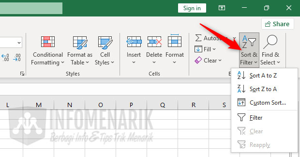 Cara Mengurutkan Data di Office Excel 04