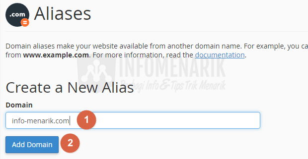  Seperti halnya Add On Domain memakai Parking Domain memungkinkan kita untuk menambahk √ Panduan Lengkap Gambar Cara Parking Domain (Domain Aliases) Di cPanel Hosting