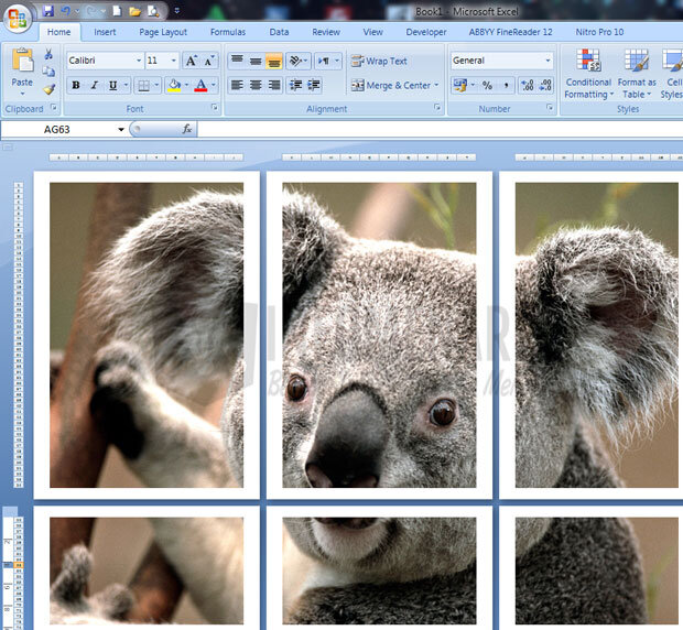 Cara Print Gambar Besar Pada Banyak Kertas Berukuran Kecil Di Office Excel  - Info Menarik