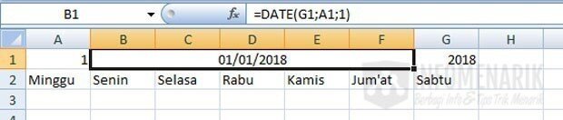 Cara Membuat Kalender di Microsoft Excel 03