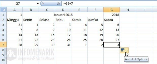 Cara Membuat Kalender Dengan Microsoft Excel Yang Mudah 