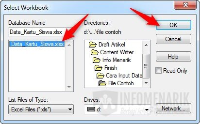 Cara Memasukkan File Excel ke CorelDraw 08