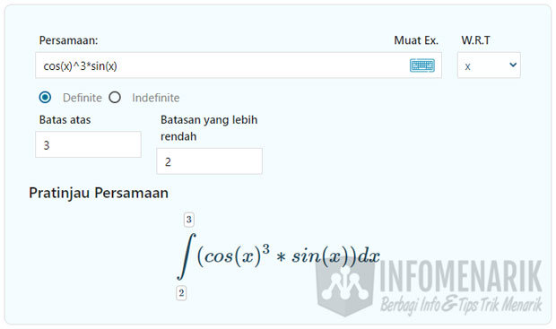 Soal Integral Matematika Menggunakan Kalkulator Online 03