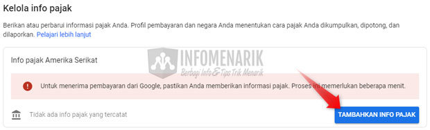 Cara Mengisi Informasi Pajak Google AdSense 3