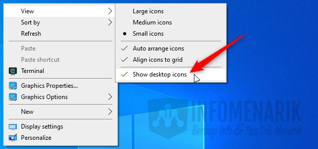 Cara Menyembunyikan Icon Desktop Atau Icon Aplikasi Shortcut Di Os Windows 1333