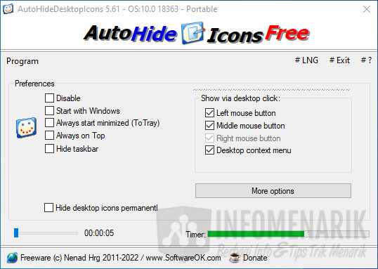 Cara Menyembunyikan Icon Desktop Atau Icon Aplikasi Shortcut Di Os Windows 8166