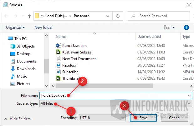 Cara Mengunci Folder dengan Password 04