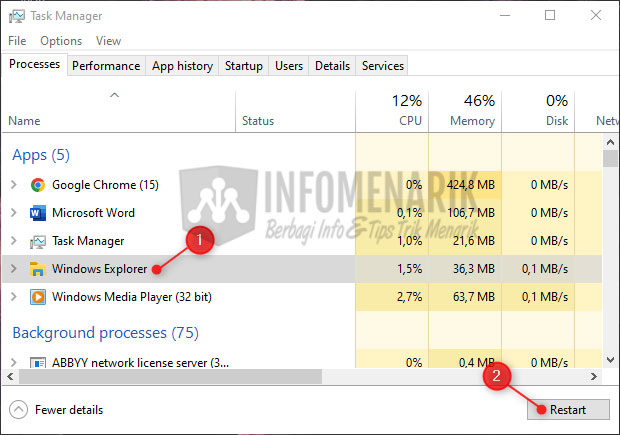 Cara Mengatasi Tidak Bisa Klik Icon Taskbar dan Start Menu di Windows 10 02