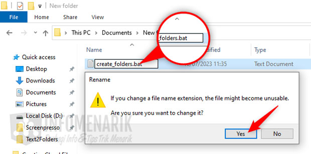 Cara Membuat Banyak Folder Sekaligus di Komputer Windows 04